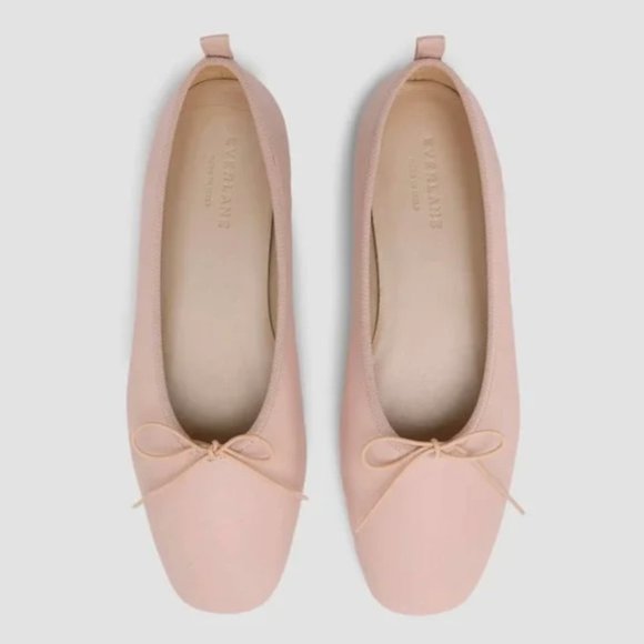 Everlane Shoes - NEW Everlane The Day Ballet Flat Size 10 Pale Pink Leather Shoes
